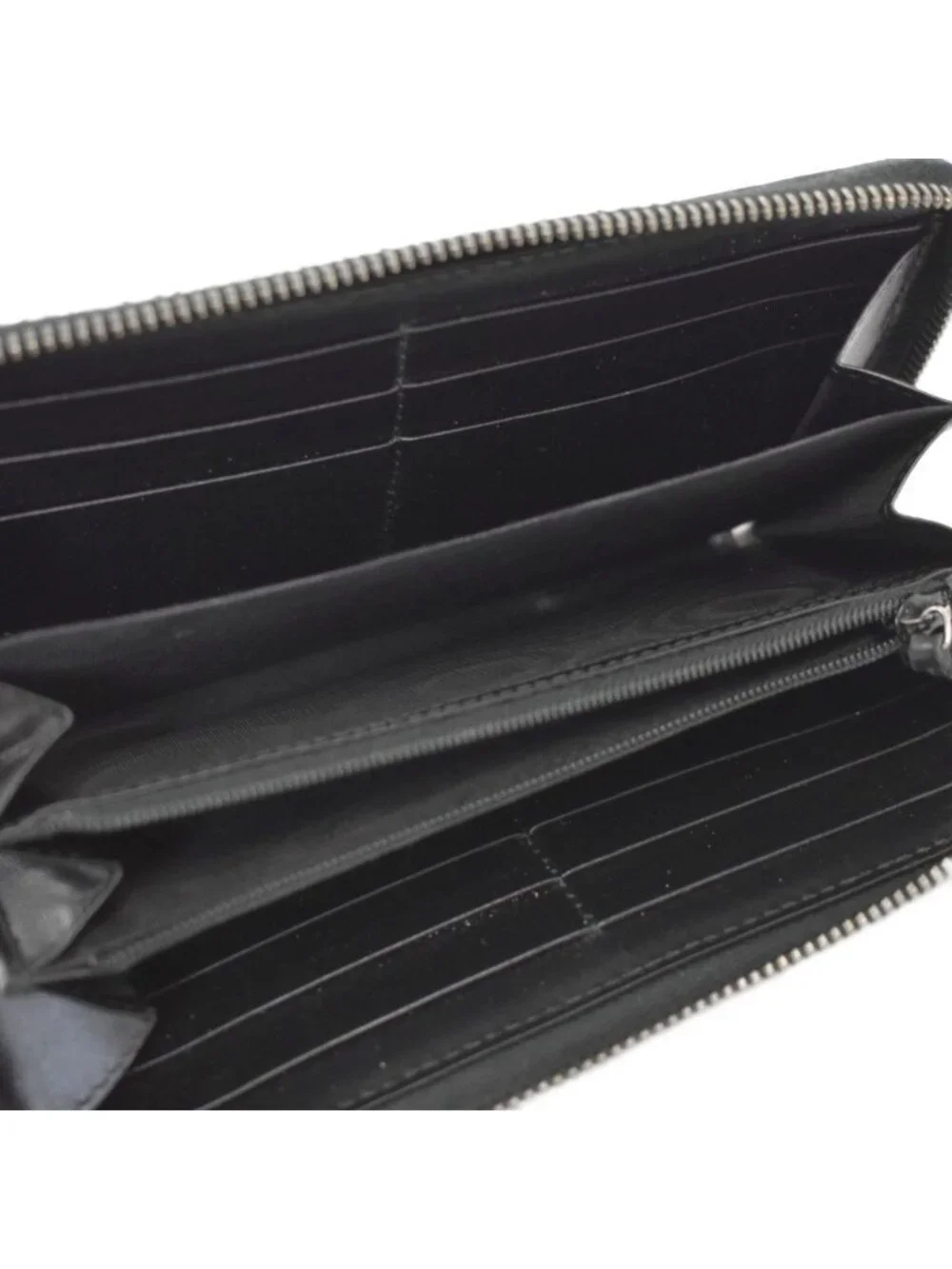 Guccissima Zip Around Wallet Black